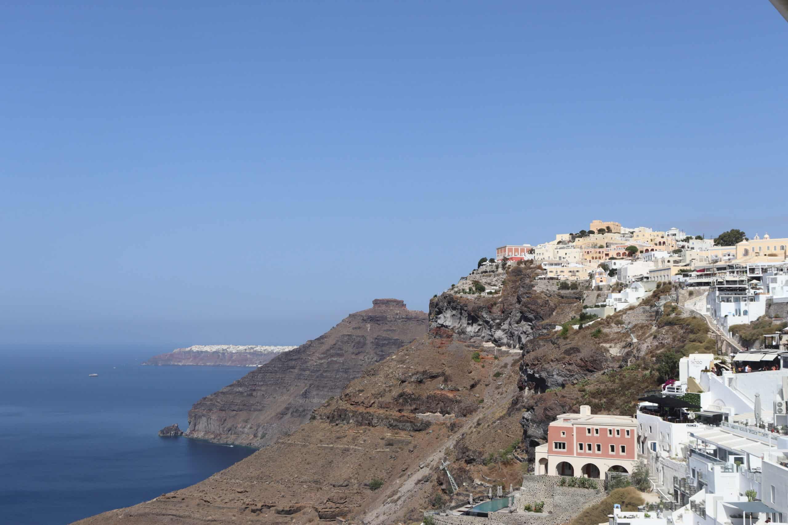 Santorini is an excellent spot to visit for a more mild winter.